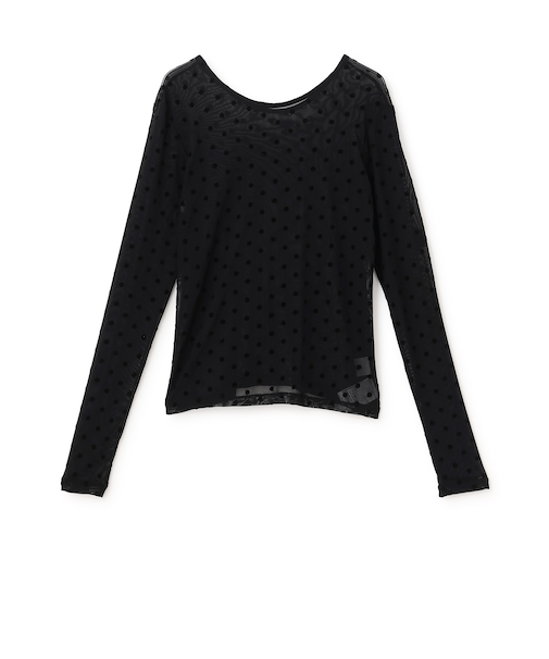 【フォーマル】2wayシアードットトップス