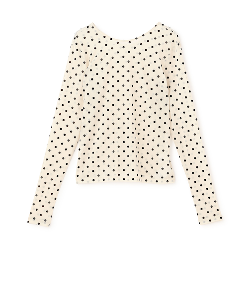 【フォーマル】2wayシアードットトップス