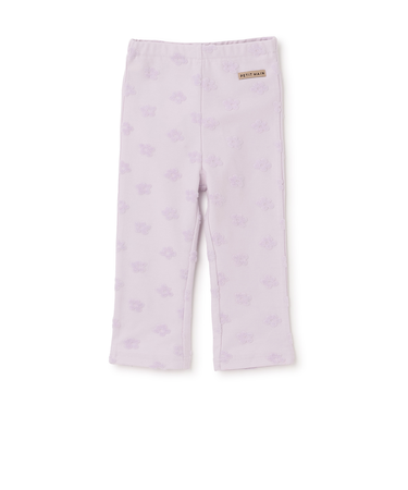 お花ジャカードフレアパンツ