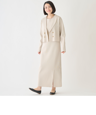 【フォーマル】ニットジャケットワンピースセット