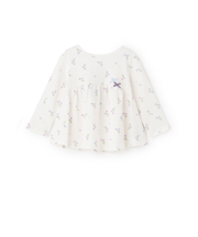 【オーガニック】ペプラム長袖Tシャツ