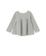 【オーガニック】ペプラム長袖Tシャツ