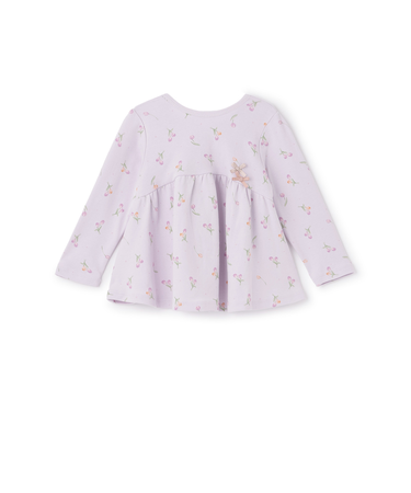 【オーガニック】ペプラム長袖Tシャツ