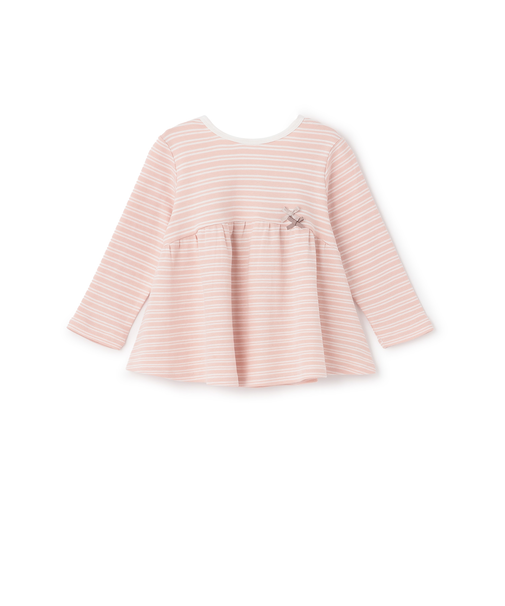 【オーガニック】ペプラム長袖Tシャツ