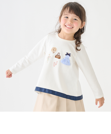 お洋服モチーフ長袖Tシャツ