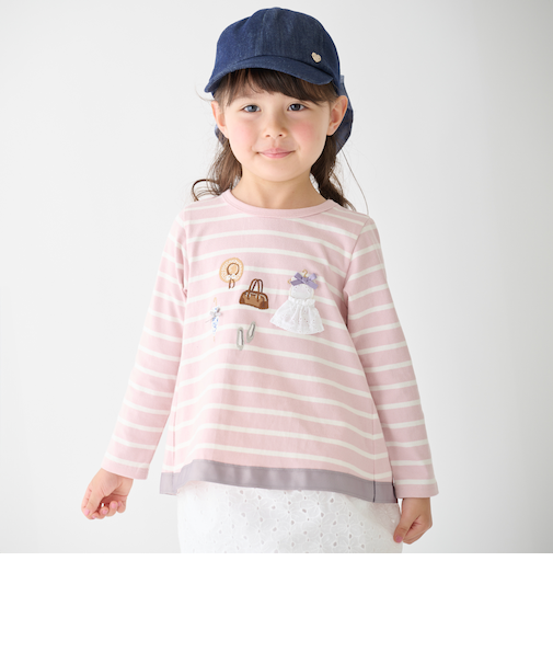 お洋服モチーフ長袖Tシャツ