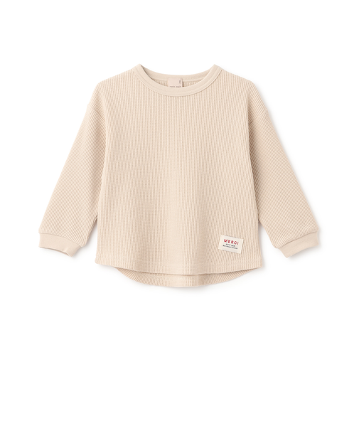 【プティプラ】ワッフル長袖T