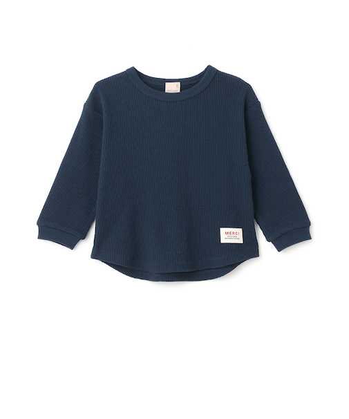 【プティプラ】ワッフル長袖T