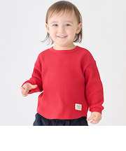 【プティプラ】ワッフル長袖T