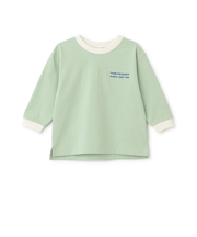 【食品防汚】配色ゆるっと長袖Tシャツ