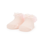 オーガンジーフリルカップソックス