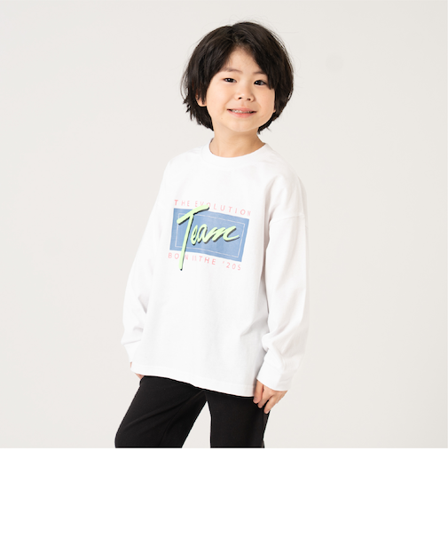 【親子リンク】【綿100%】【365D】ストリートロゴロンT