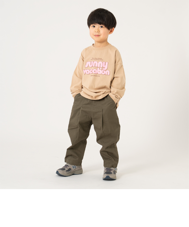 【親子リンク】【綿100%】【365D】ストリートロゴロンT