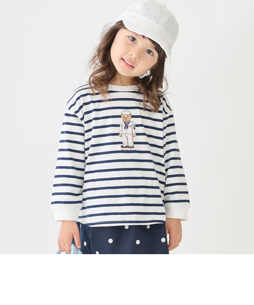 【TeddyBear】刺しゅう長袖Tシャツ