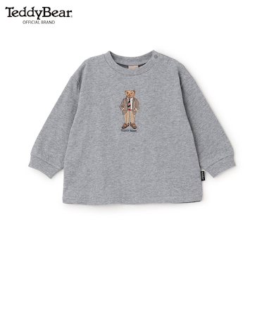 【TeddyBear】刺しゅう長袖Tシャツ