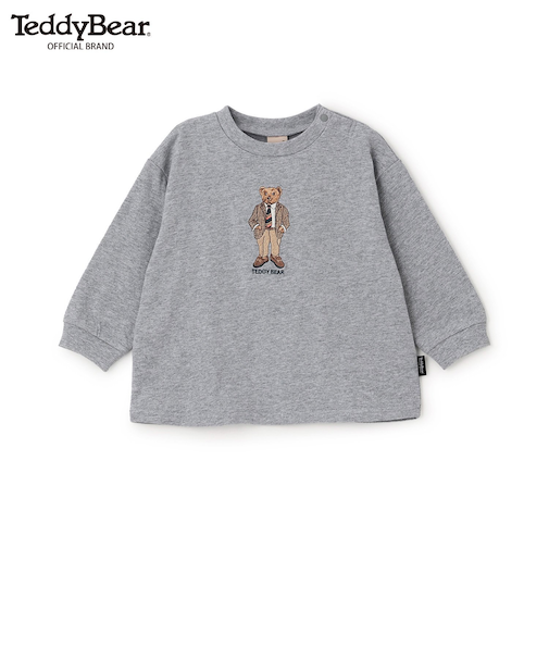 【TeddyBear】刺しゅう長袖Tシャツ