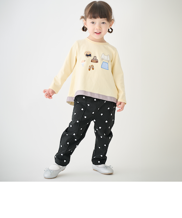 【スマイル/防汚】ゆったりパンツ