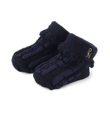 ラメ刺しゅうカップソックス