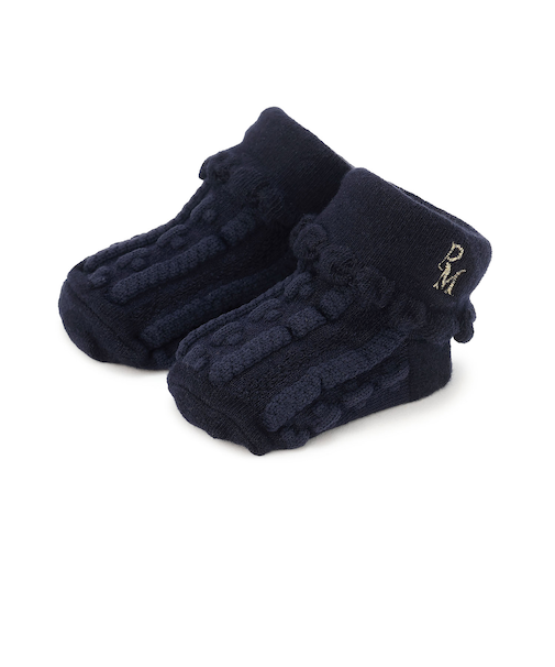 ラメ刺しゅうカップソックス