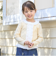 【リンク】レースフリルテレコ長袖Tシャツ