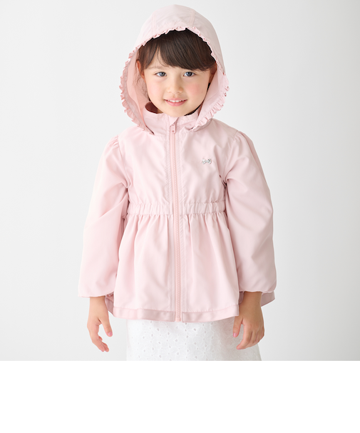 【撥水加工】ペプラムウィンブレ