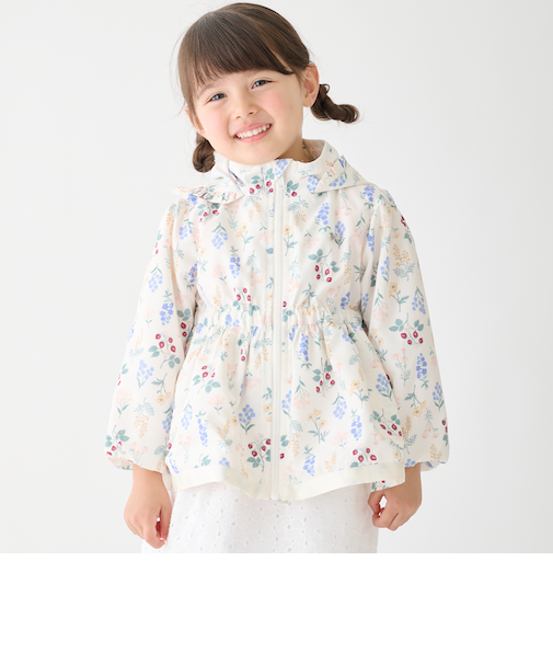 【撥水加工】ペプラムウィンブレ