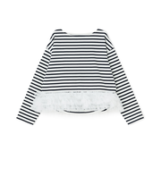 【親子リンク】ボーダーペプラム長袖Tシャツ