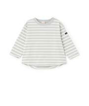 【食品防汚】ボーダー長袖Tシャツ