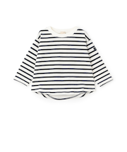 【食品防汚】ボーダー長袖Tシャツ