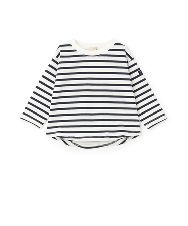 【食品防汚】ボーダー長袖Tシャツ