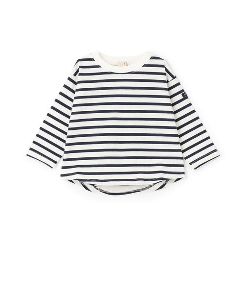 【食品防汚】ボーダー長袖Tシャツ