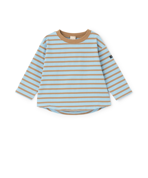 【食品防汚】ボーダー長袖Tシャツ