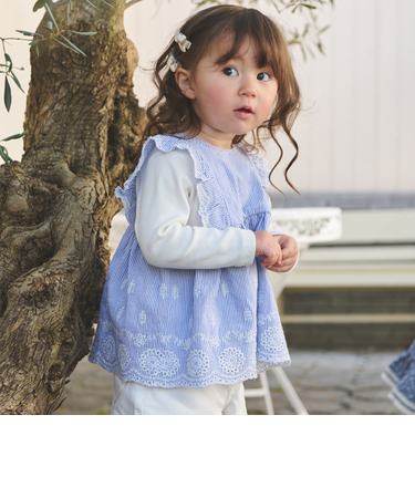 【リンク】ショルダーフリル長袖チュニック