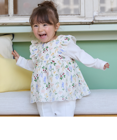 【リンク】ショルダーフリル長袖チュニック