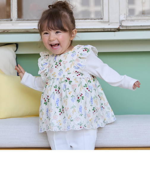 【リンク】ショルダーフリル長袖チュニック