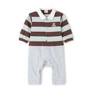 【リンク】ボーダーラガー長袖カバーオール