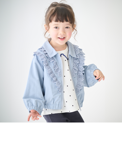 レースフリルブルゾン