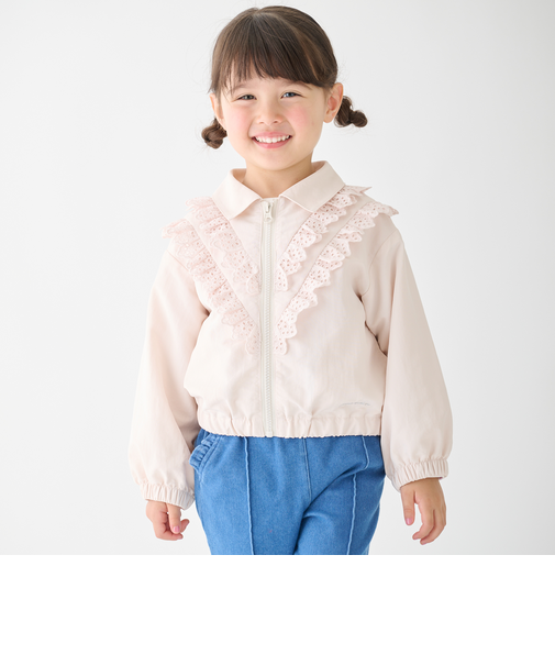 レースフリルブルゾン