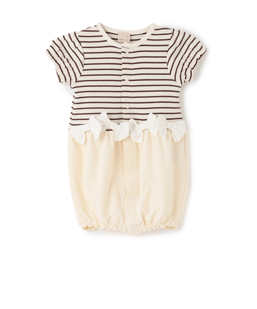 リボンつきボーダー切り替え2wayオール