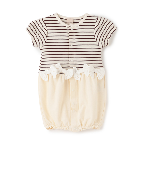 リボンつきボーダー切り替え2wayオール