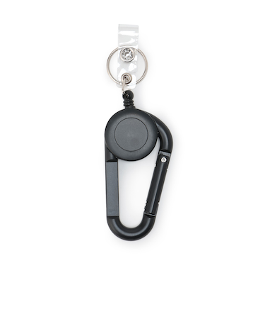 リール付きカラフルカラビナ