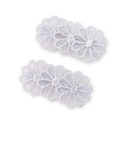 レースフラワーヘアクリップ2P/L