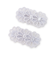レースフラワーヘアクリップ2P/L