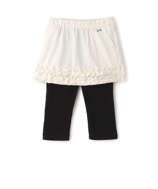 裾フリルレギンスつきスカート