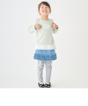 裾フリルレギンスつきスカート