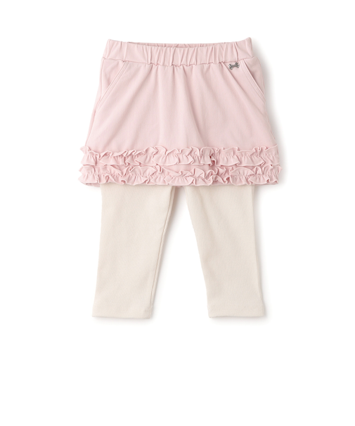 裾フリルレギンスつきスカート