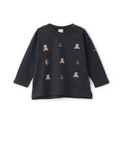 【リンク】くま刺しゅうマリン長袖Tシャツ