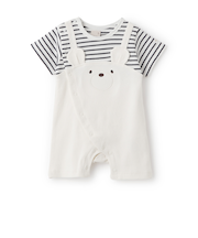 くま耳サロペットカバーオール