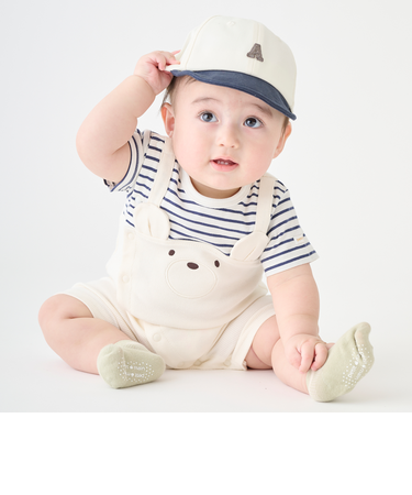 くま耳サロペットカバーオール