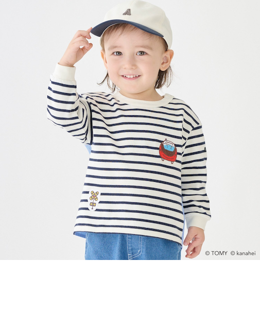 【あつまれ！プラレールズ】ボーダー長T